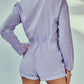 Combinaison slim en coton de couleur unie américaine