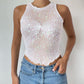 Women's Stylish Crewneck Sleeveless Top