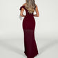 Unique Elegant Off-shoulder Mesh Dress With Flowing Ribbons