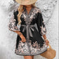 Women's V-neck Lace-up Waist Dress