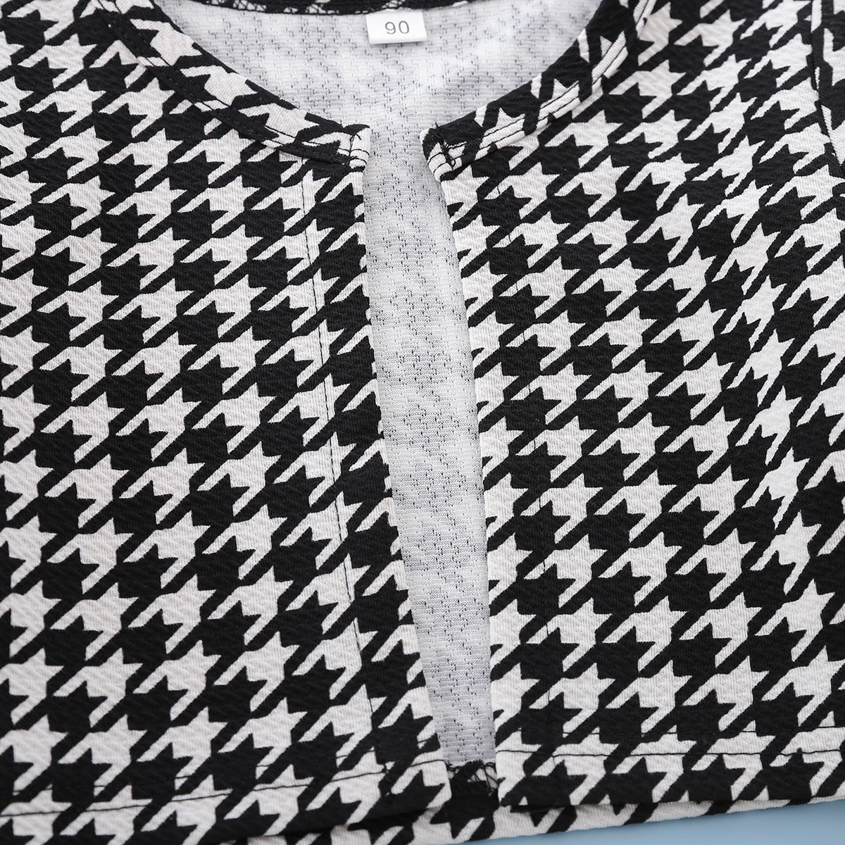 Robe manteau à carreaux deux pièces