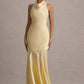 French Fishtail Shoulder Banquet Temperament Dress