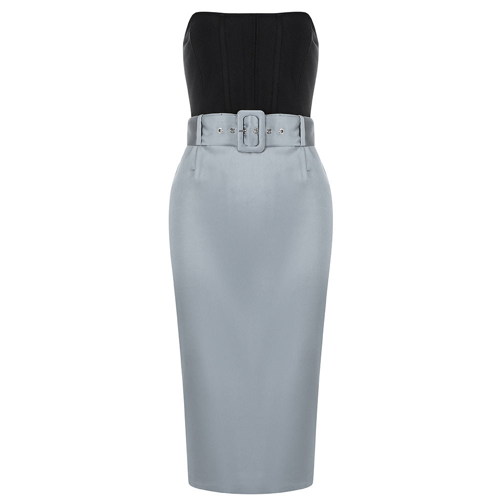 Robe sexy fendue dans le dos à bretelles, nouvelle collection printemps-été