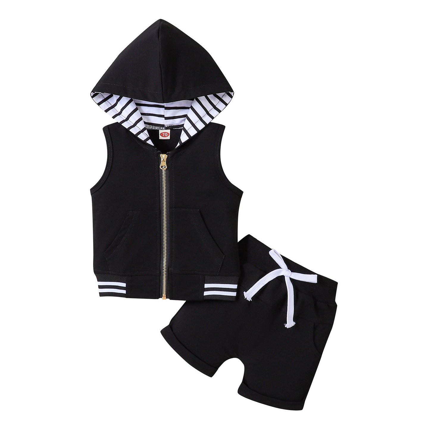 Fashion Children's Zip-up Shirt Suit