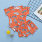 Fashion Simple Tiger Print Pants Suit
