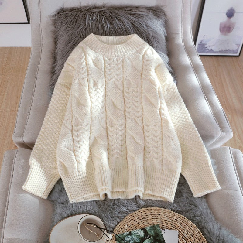 Round Neck Sweater For Women Over Pullovers