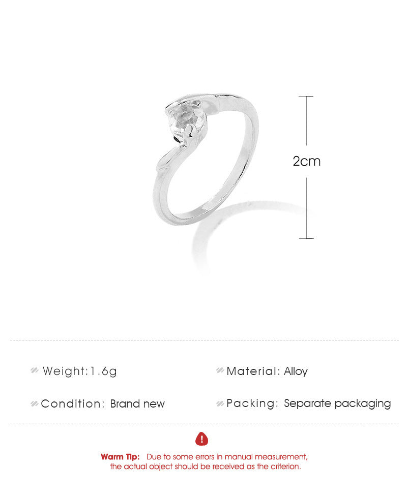 Wholesale Couple Rings With Rhinestone