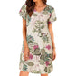 Retro Cotton And Linen Beach Dress Women