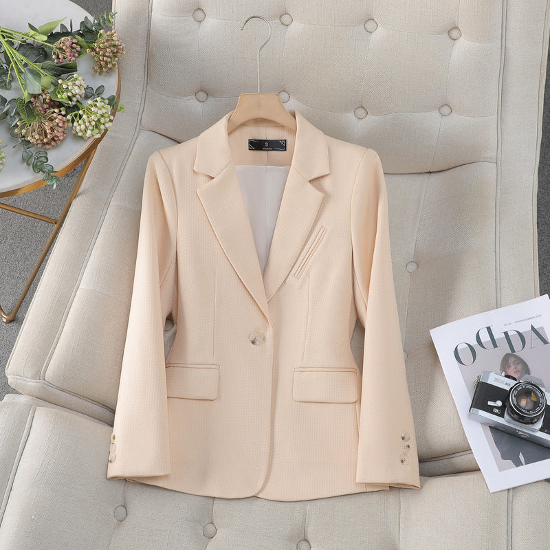 Autumn And Winter Small Suit New Temperament Goddess Style Small Suit Top