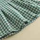 Girl's New Thousand-bird Lattice Lace Dress Skirt Two-piece Set
