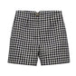 High Waist Plaid Casual Shorts