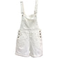 Denim Suspender Pants Women's Loose Straight-leg Edged Wide Leg Shorts
