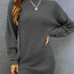 Solid Color Loose Long Sleeves Pullover Coat Sweater