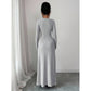 Elegant V-neck Knitted Twist Wrap Bodycon Dress For Women