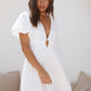 Polyester Kite Flying Dress White Female