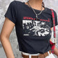 Short Sleeved Letter Printed Women's Top T-shirt