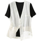 Japanese Style Vest Jacket Loose Casual Cotton Top