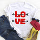 Personalized English Letters Couple Men's And Women's T-shirts
