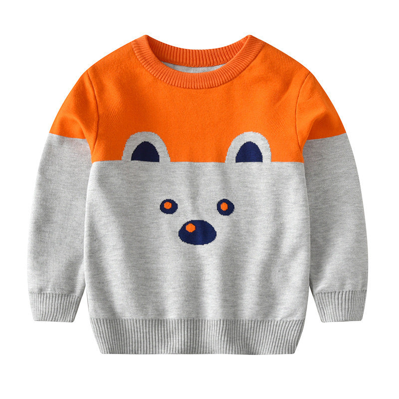 Trendy Children's Sweater Double Layer Thickening