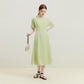 Women's Summer French Round Neck Hollow Dress