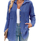 Striped Contrast Color Pocket Long Sleeve Shirt