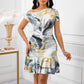 Elegant Womens Dress With A Ruffled Hem For A Refined Look