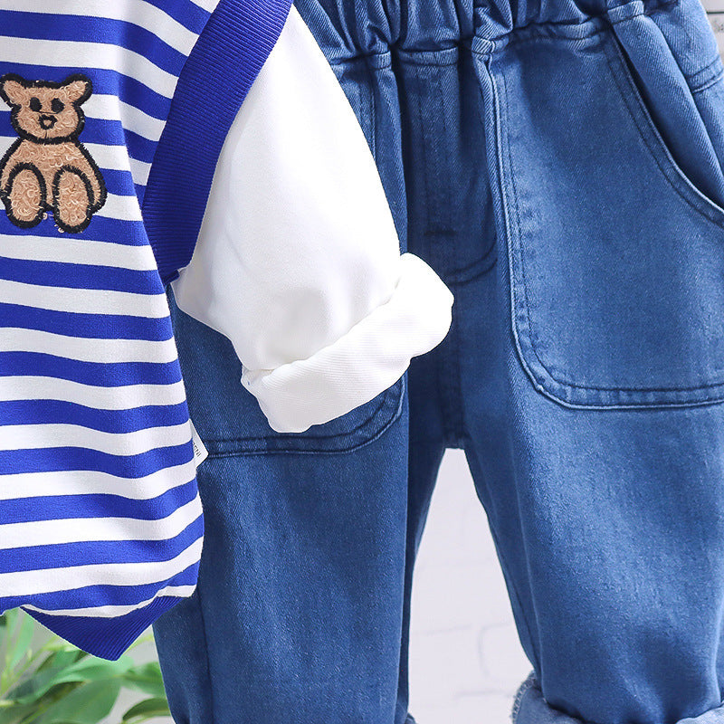 Boys' Sports Sweater Pants Leisure Suit