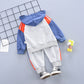 Ensemble deux pièces pour garçon, chemise zippée, pantalon de sport, mode enfant, 1 à 3 ans