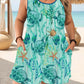 European And American Fashion Sleeveless Vest Pocket Plus Size Women's Jumpsuit