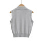 Summer Fashion New Slim Fit Slimming Big Button Sleeveless Knitwear