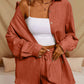 Tatting Cardigan With Shorts Fashion Casual Women's Suit