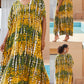 Rayon Tie-dyed Beach Long Dress Sun Protection Shirt