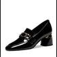 High Heel Pumps Women's Soft Leather Patent Leather Shoes