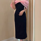 Elegant Bow Contrast Dress