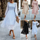 Robe jacquard élégante et décontractée pour femme