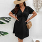 Women's Twisted Knit Solid Color Dress