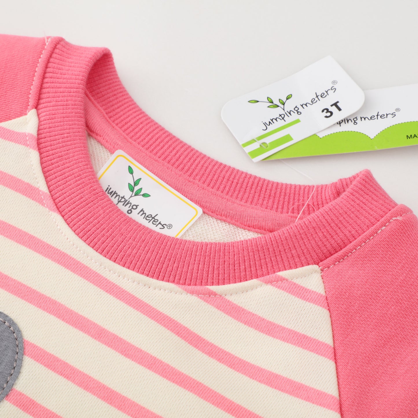 Cartoon Striped Girls Top Sweater