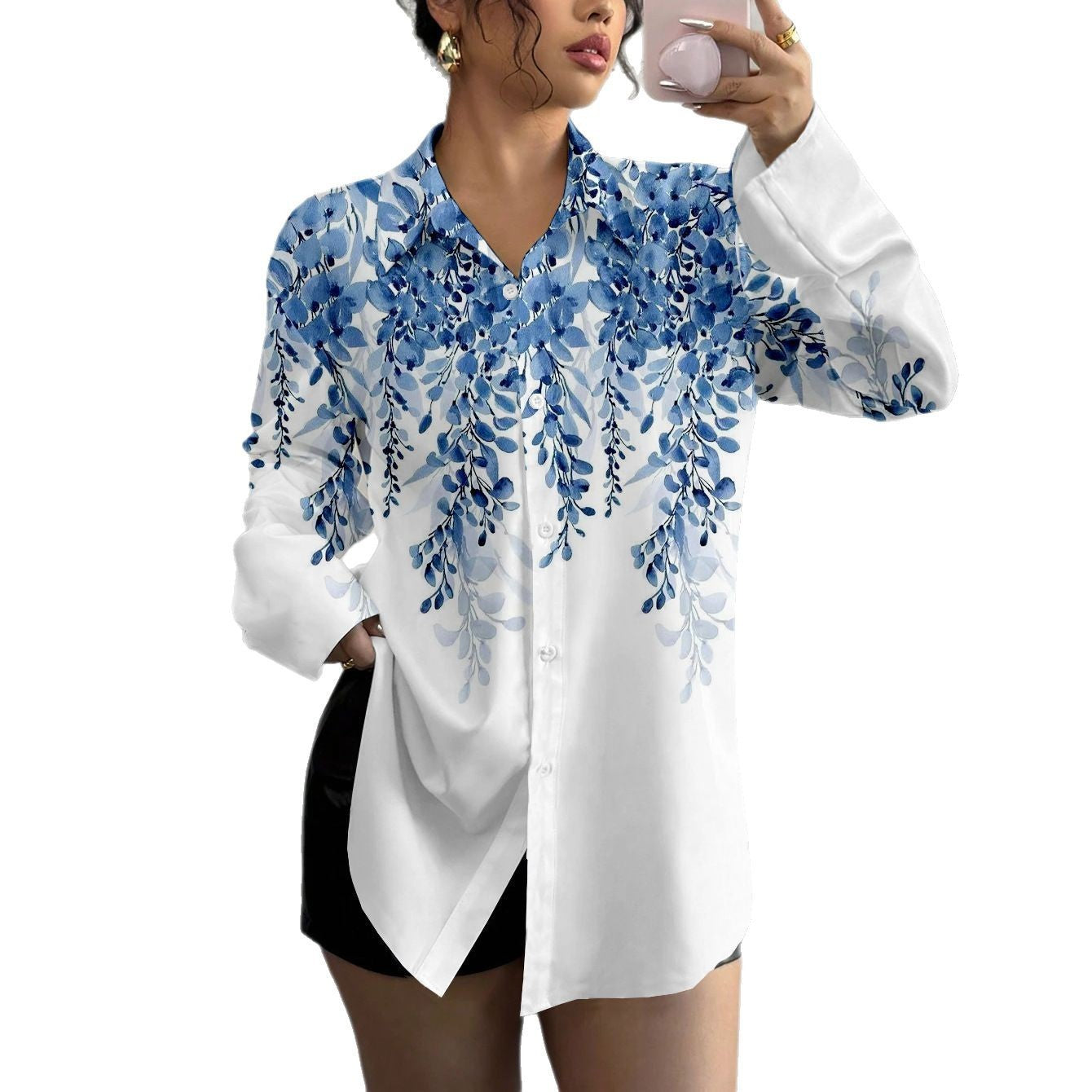 European And American Leisure Printed Shirt