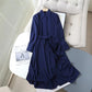 Fashion Women's Wear Lace-up Shirt Dress