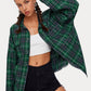 Lapel Long-sleeved Temperament Multicolor Shirt