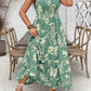 Women's Holiday Style Printing Mid-length Dress