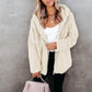 Veste chaude en polaire double face de couleur pure