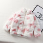 Fleece Padded Coat Puff Velvet Surface Western Style All-matching Baby Boy And Baby Girl Warm Top