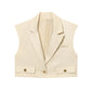 Fashion Short Lapel Vest Wide-leg Pants