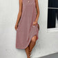 European And American Fashion Commuter Round Neck Sleeveless Dress Women