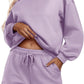 Women's Long-sleeve And Shorts Casual Sportswear Set