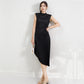 Fashionable Elegant Skirt With Half Turtleneck