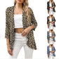 European And American Leisure Printed Knitted Cardigan