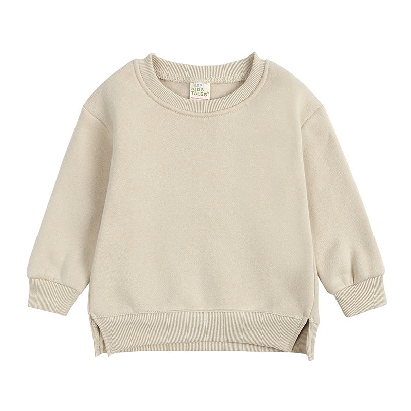 Pull épais à manches longues avec oreilles d'ours pour fille