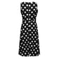 Women's Clothing Retro Sleeveless Large Swing Temperament Polka Dot Dress